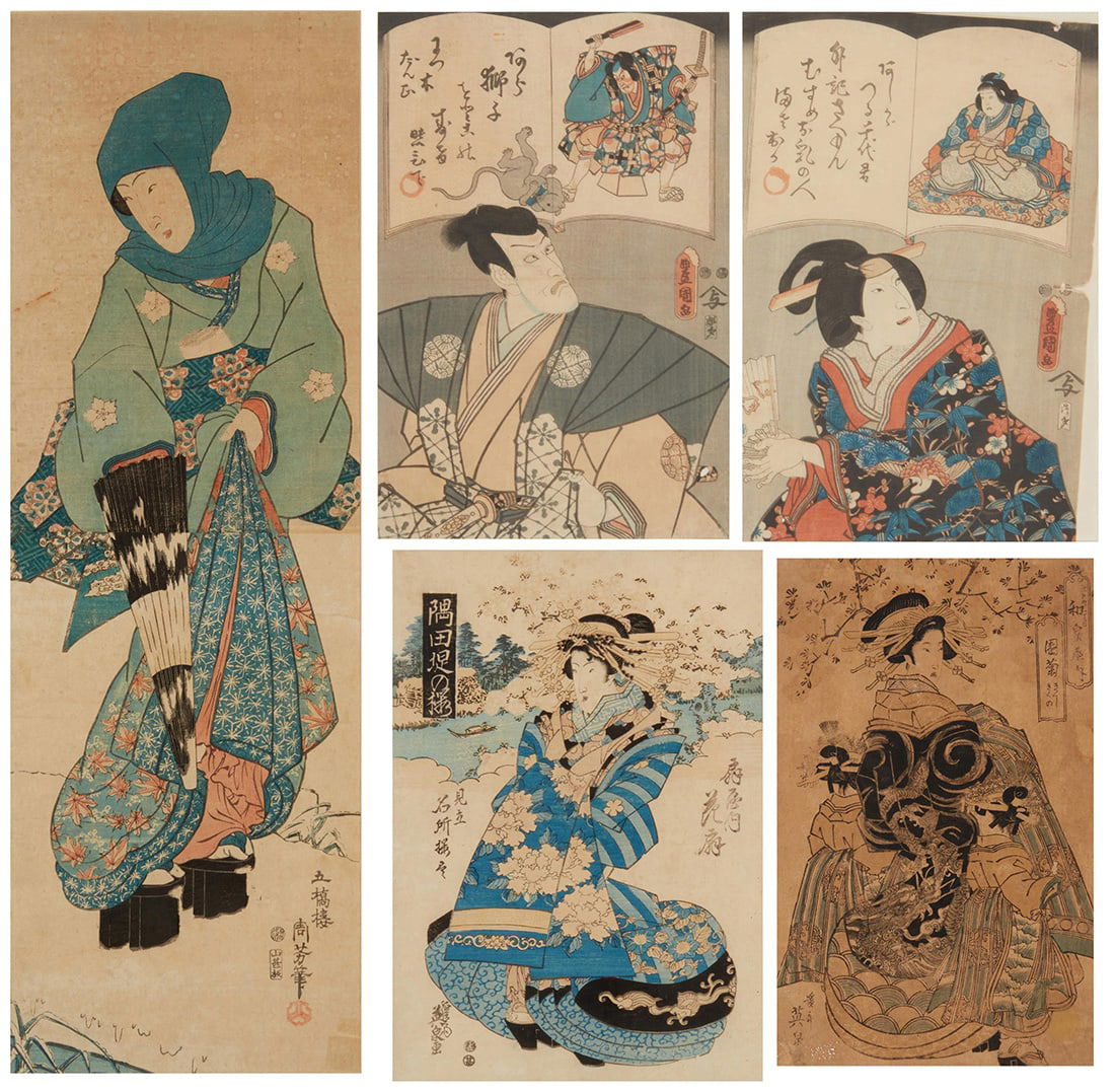 Five Japanese woodcuts (1 of 20)