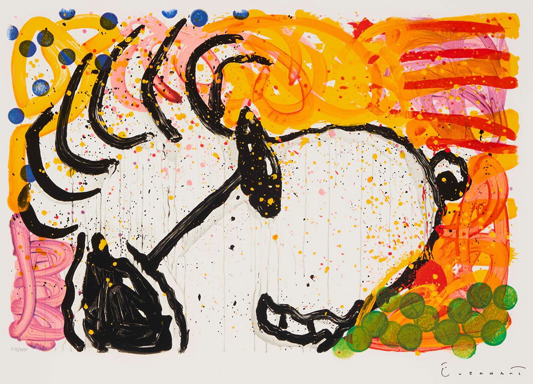 Tom Everhart (b. 1952), "Pop Star": Tom Everhart (b. 1952) "Pop Star" Lithograph in colors on wove paper Edition: 276/500 Signed in ink and numbered in pencil in the lower margin: Everhart; stamped "ET 840" verso; S2 Editions Atelier,