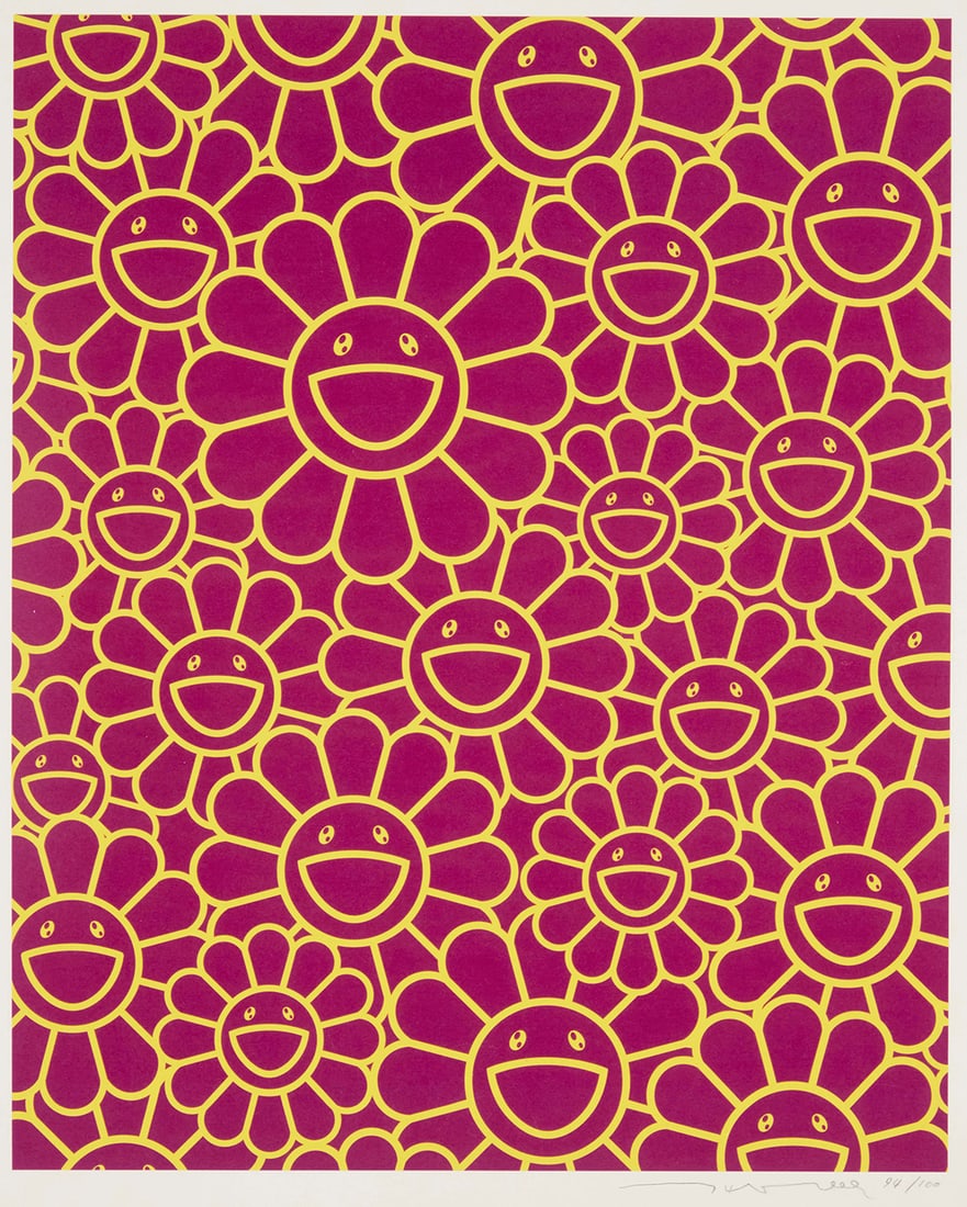 Takashi Murakami (b. 1962), "December Remembrance," 2019: Takashi Murakami (b. 1962) "December Remembrance," 2019 Offset lithograph in colors on paper Edition: 94/100 Signed and numbered in pencil in the lower margin: Takashi Murakami; Kaikai Kiki Co.,