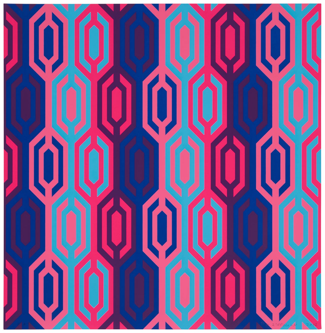 Jim Isermann (b. 1955), Untitled, 2002: Jim Isermann (b. 1955) Untitled, 2002 Screenprint in colors on sturdy paper A bon à tirer impression, aside from the edition of 50 Signed, dated, and inscribed in pencil along the lower edge: Jim