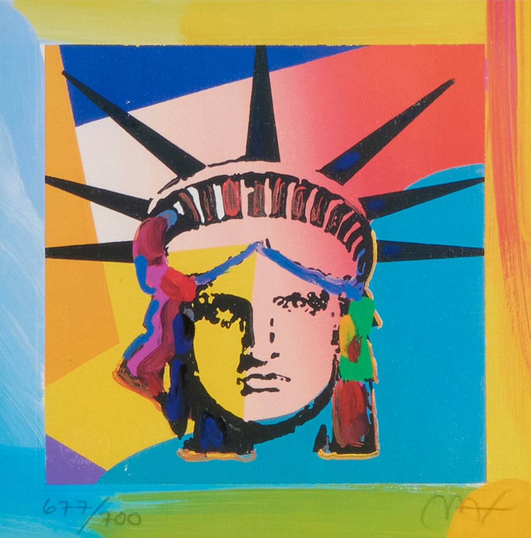 Peter Max (b. 1937), "Liberty Head XVI (Mini)" (1 of 6)