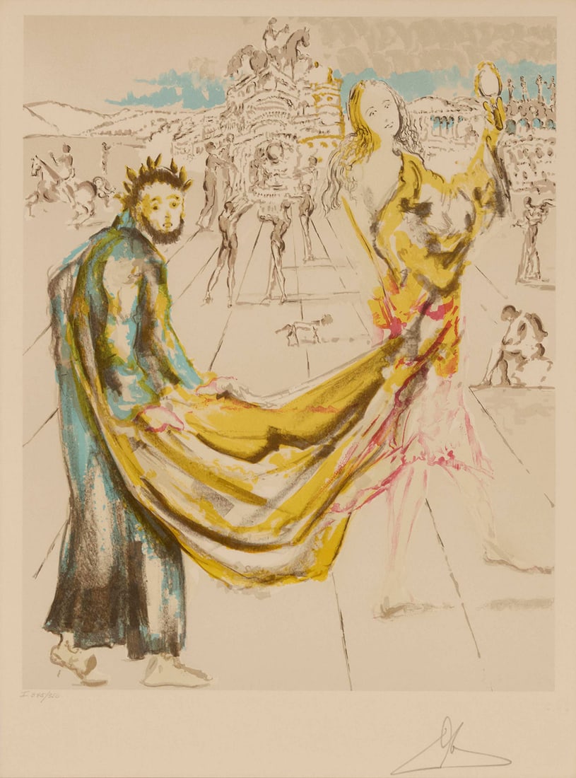 Salvador Dalí (1904-1989), "The Kingdom," 1979: Salvador DalÌ(1904-1989)"The Kingdom," 1979Lithograph in colors on wove paperEdition: I 345/350Signed and numbered in pencil in the lower margin: DalÌImage: 22.75" H x 17.875" W; Sight: 26.5" H x 19