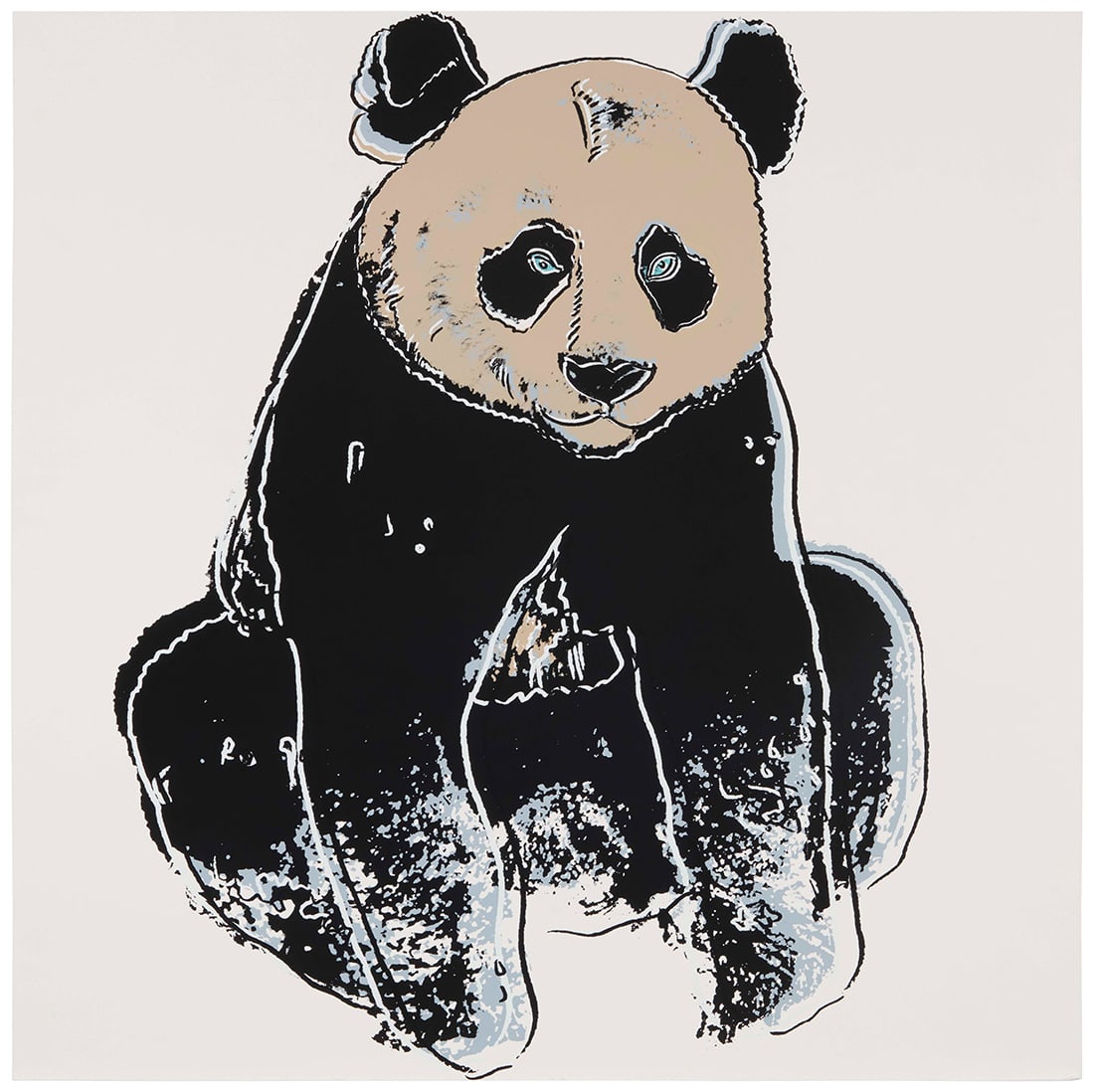 Andy Warhol (1928-1987), Working trial proof for "Giant Panda (B&W)" from the "Endangered Species" (1 of 5)