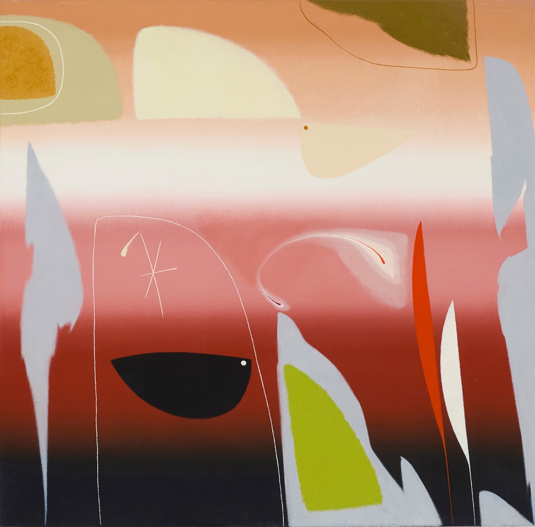 Martyn Jones (b. 1955), "Be Above It VII," 2017: Martyn Jones (b. 1955) "Be Above It VII," 2017 Oil on canvas Likely signed verso; titled and dated by repute 39.25" H x 39.25" W