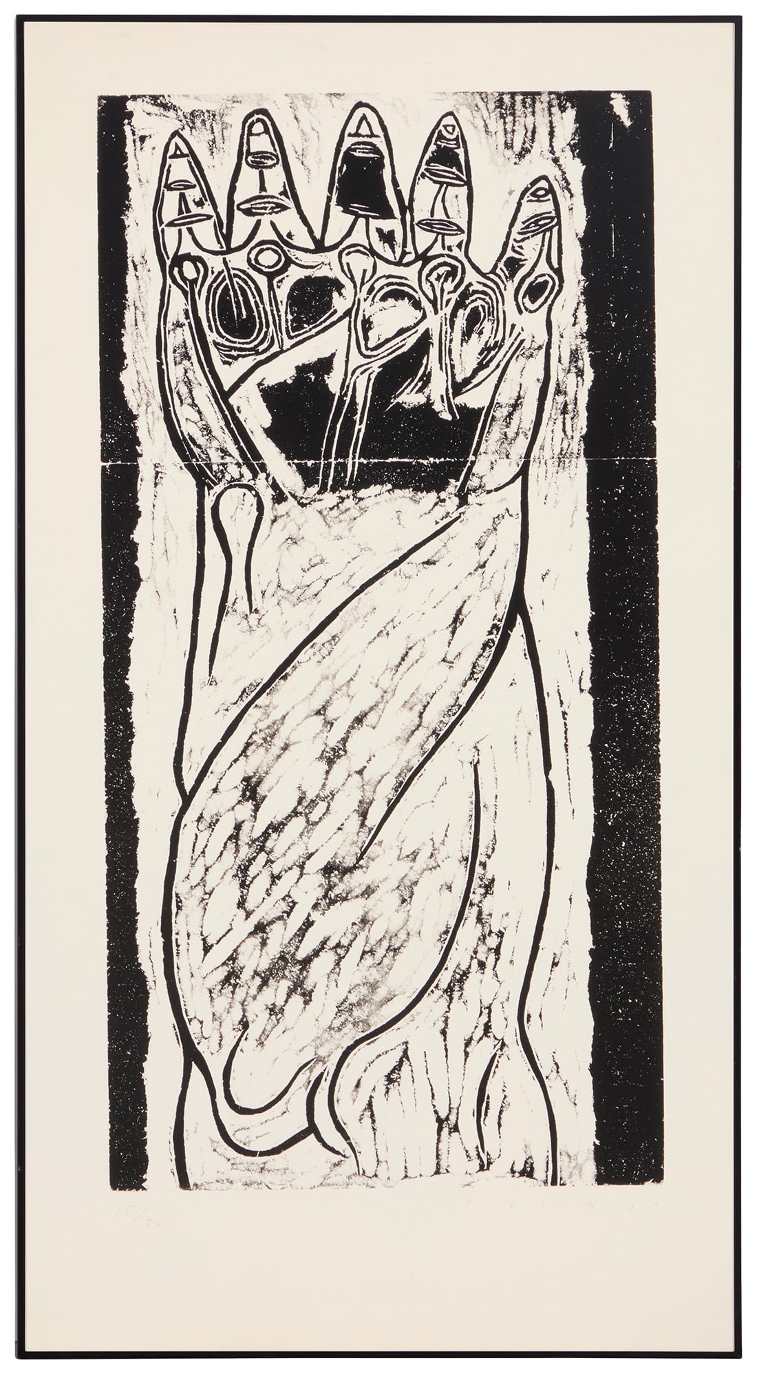 Jaume Plensa (b. 1955), Composition, circa 1985 - 4