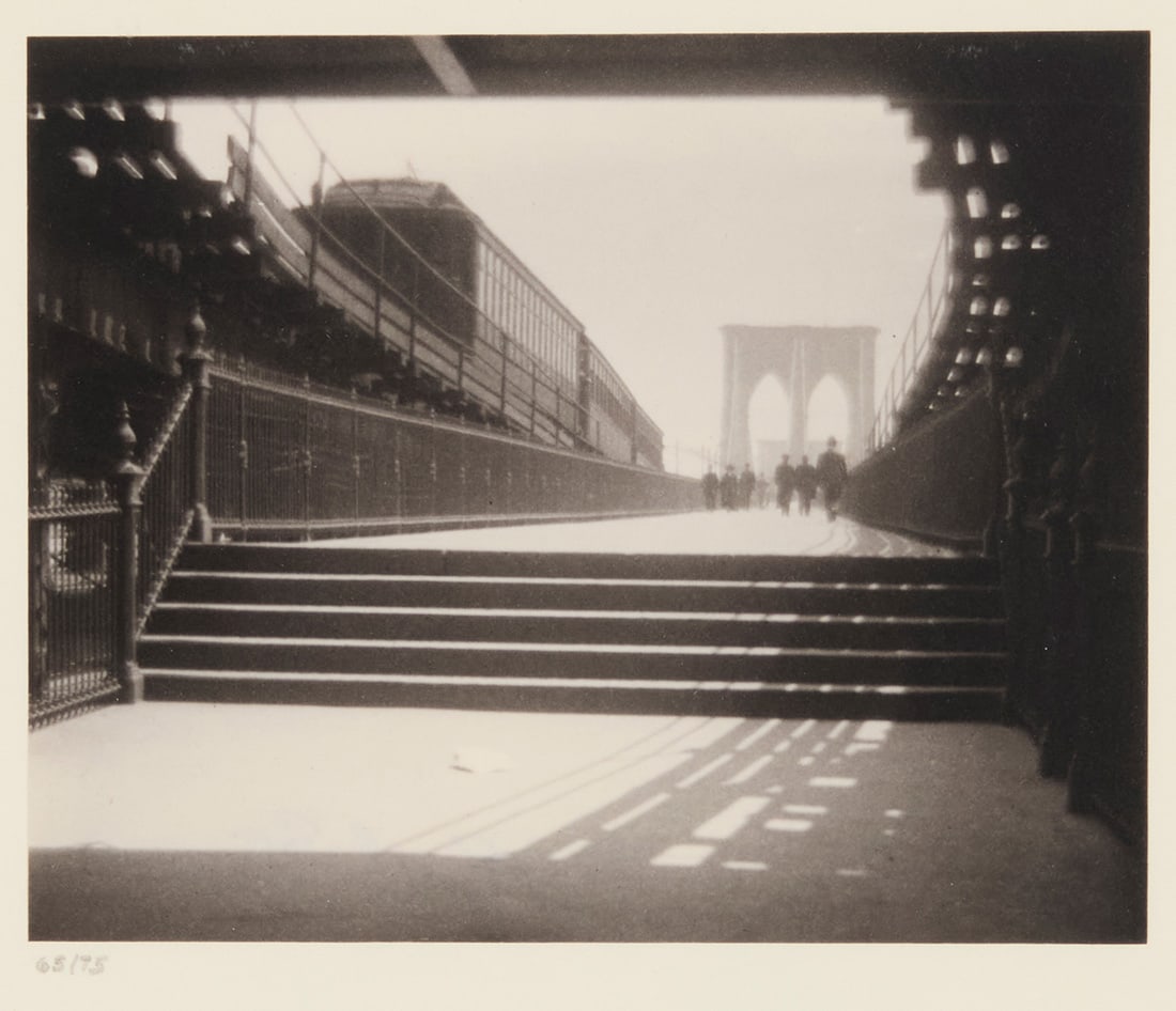 Karl Struss (1886-1981), "Vanishing Point II: Brooklyn Bridge from New York side," 1912, from "Karl (1 of 8)