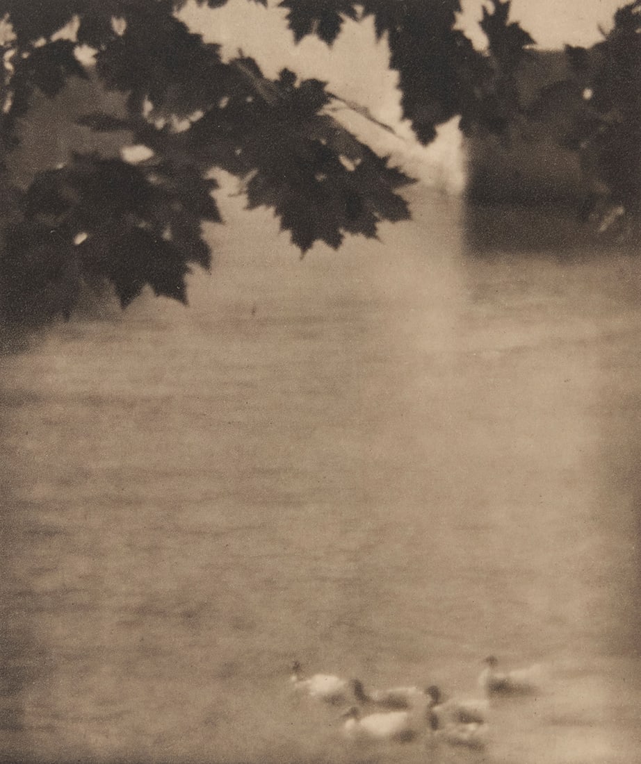 Karl Struss (1886-1981), "Ducks on Lake Como," plate I from "Camera Work," issue 38, 1912 (1 of 4)
