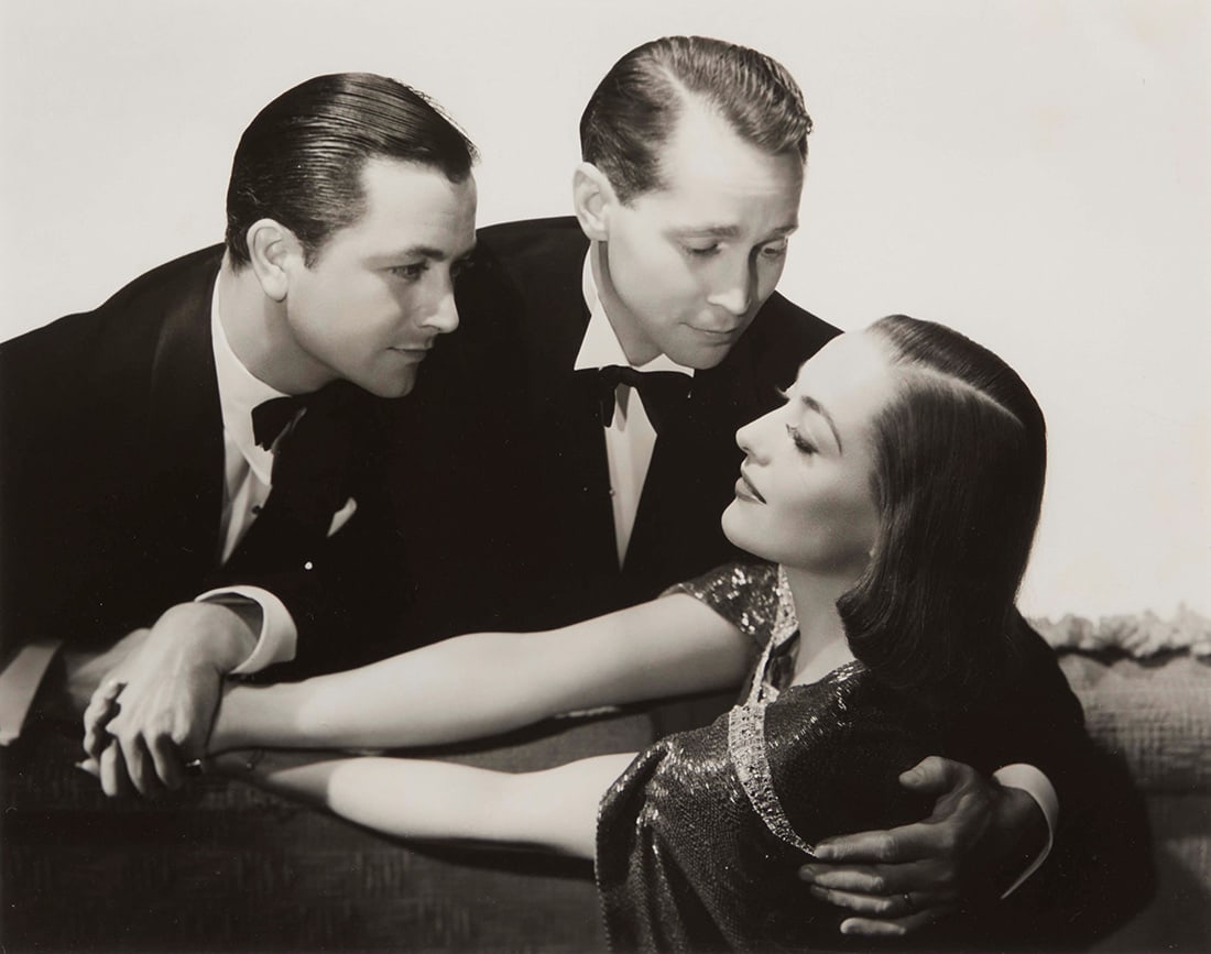George Hurrell (1904-1992), A group portrait of Joan Crawford, Franchot Tone, and Robert Young for (1 of 5)