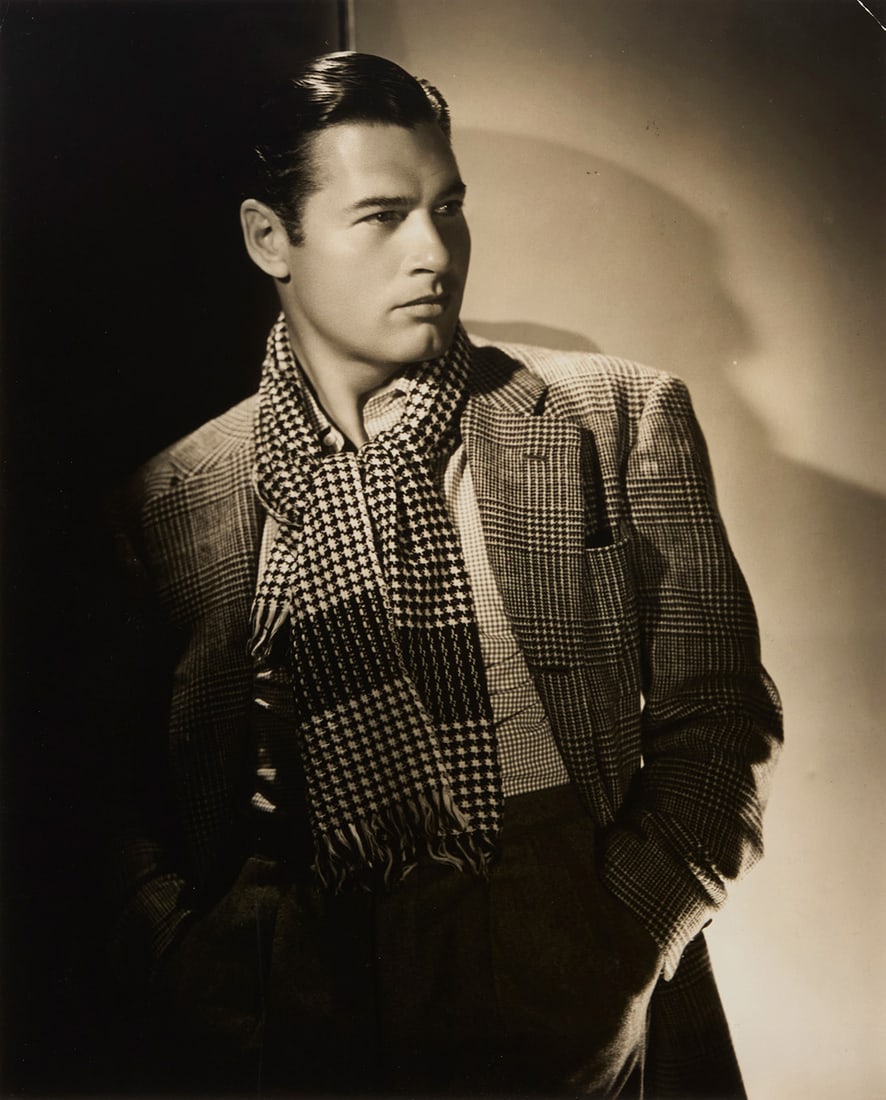 George Hurrell (1904-1992), Portrait of Richard Arlen, 1937: George Hurrell(1904-1992)Portrait of Richard Arlen, 1937Photograph on paperInscribed in pencil on the backing board: "Richard Arlen"Sight: 13.5" H x 10.75" W