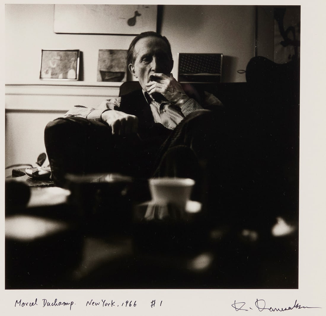 Robert Doisneau (1912-1994), "Portrait of Marcel Duchamp, New York, #1," 1966 (1 of 7)