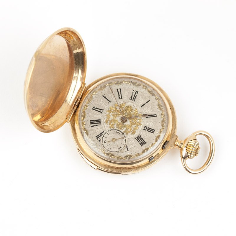 A Montandon Locle pocket watch quarter repeater: Swiss, the dust lid marked 'Levers Visibles Spiral Breguet Repetition a Quarts Balancier Ligne Droite 32 Rubis Montandon Locle', case and intierior dust lid hallmarked indistinctly (head of Helvetia w