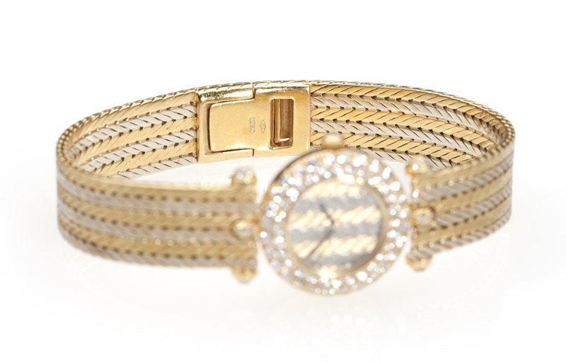 A gold & diamond wristwatch, Van Cleef & Arpels - 2