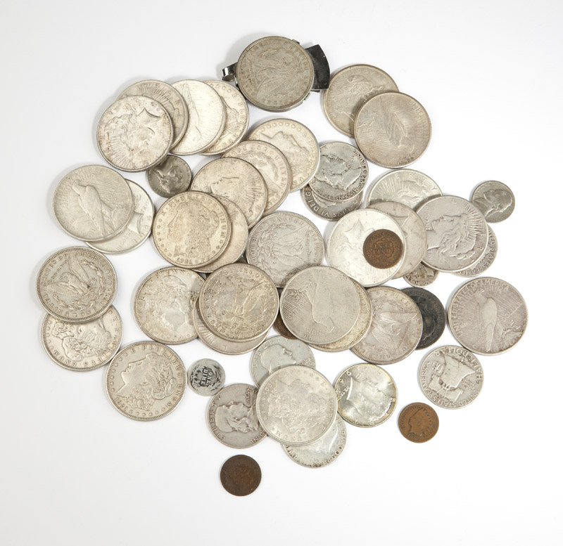 A group lot of silver coins