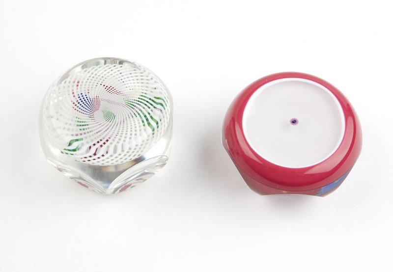 Two glass paperweights, Saint Louis - 2