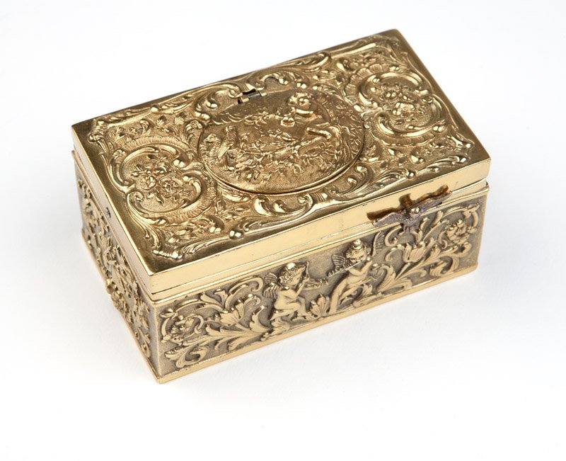 A Continental silver automaton singing bird box - 2