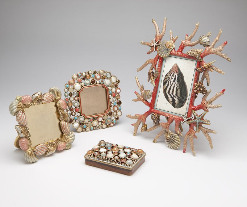 Three embellished frames & a box, Jay Strongwater