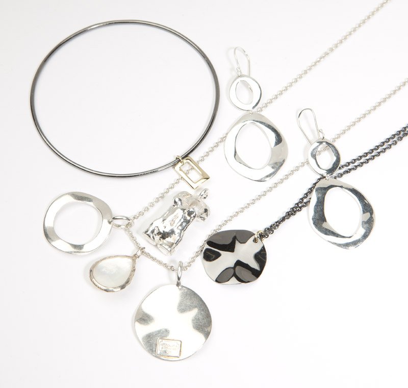 A collection of silver jewelry, Ippolita