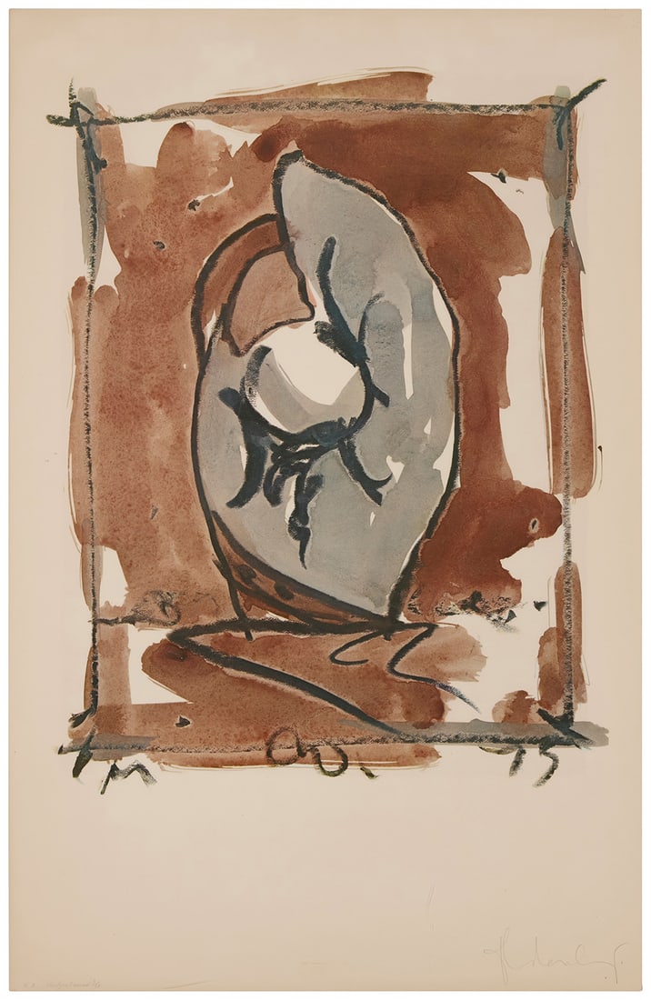 Claes Oldenburg (1929-2022), "Study for Standing Mitt," 1976: Claes Oldenburg(1929-2022)"Study for Standing Mitt," 1976Offset lithograph in colors on paperEdition: H.C. 3/12 (an hors commerce impression aside from the edition of 50)Signed, numbered, and inscribe