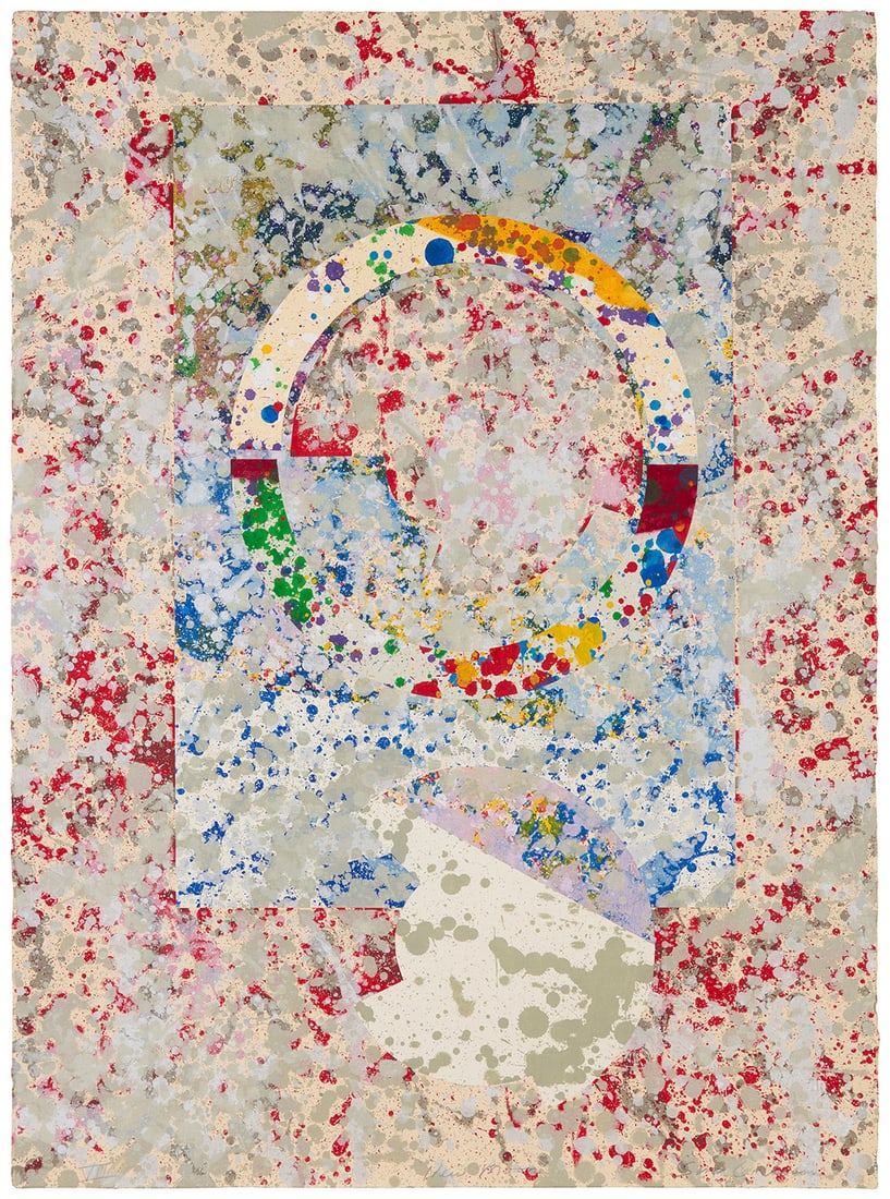 Sam Gilliam Jr (1933-2022), "New Moon," from the "Echo Press Tenth Anniversary Portfolio," 1991 (1 of 7)