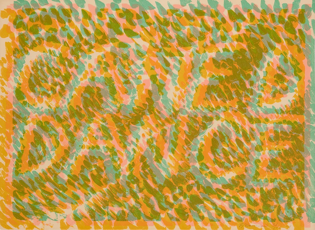 Bruce Nauman (b. 1941), "Caned Dance," from "Merce Cunningham Portfolio," 1974 (1 of 6)