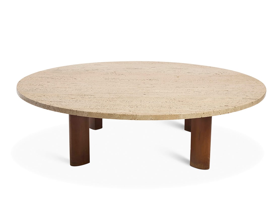 A Widddicomb travertine coffee table - 2