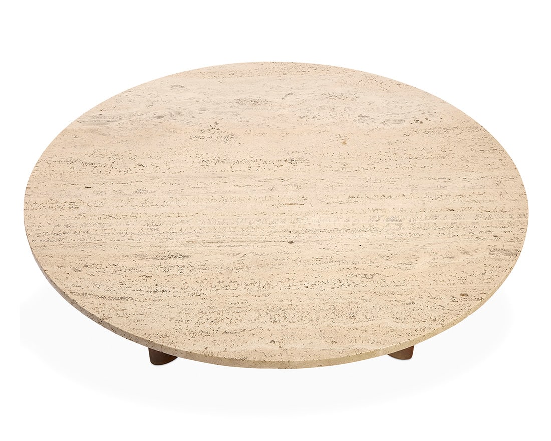 A Widddicomb travertine coffee table - 3