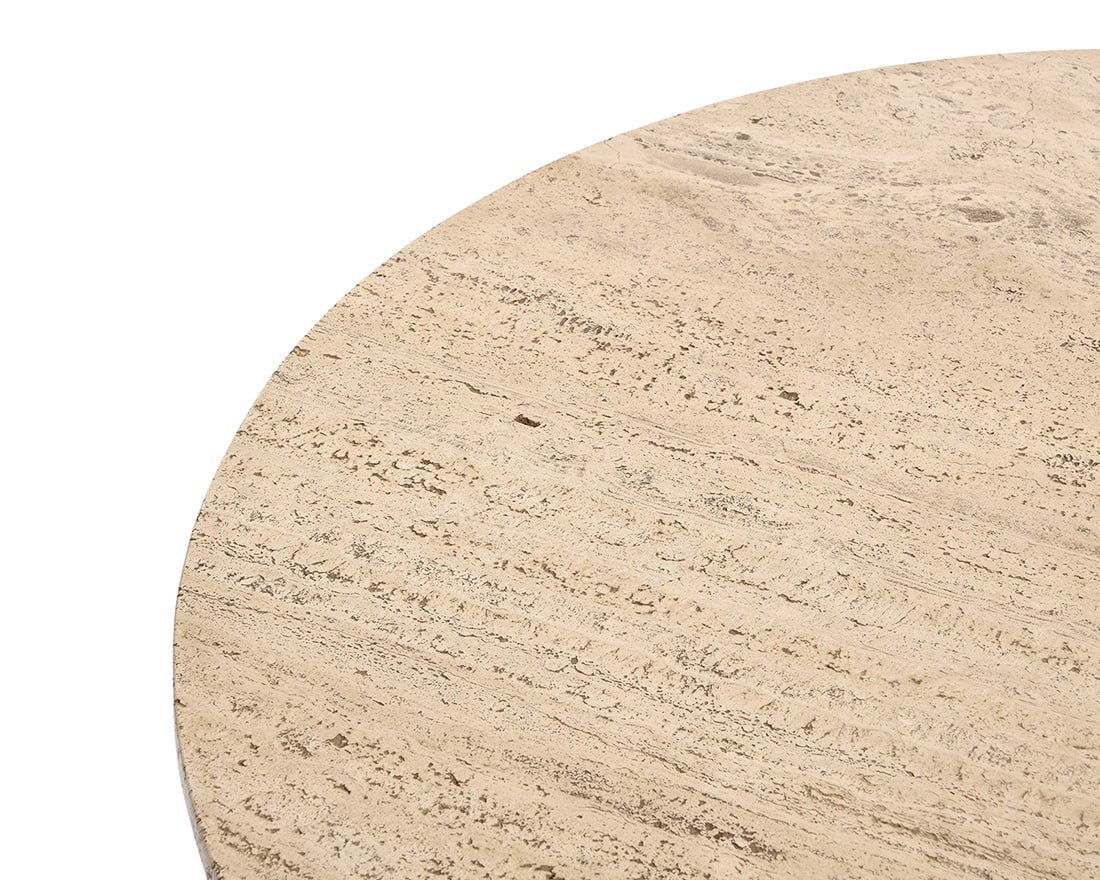 A Widddicomb travertine coffee table - 5