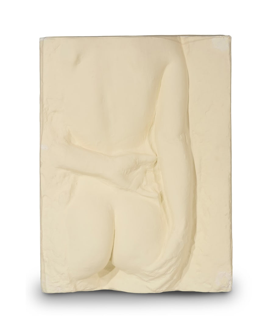 George Segal (1924-2000), "Gazing Woman," from "An American Portrait, 1776-1976," 1975: George Segal (1924-2000) "Gazing Woman," from "An American Portrait, 1776-1976," 1975 Plaster relief cast in acrylic case Edition: Artist's Proof XV/L (aside from the edition of 175) Signed, dated,