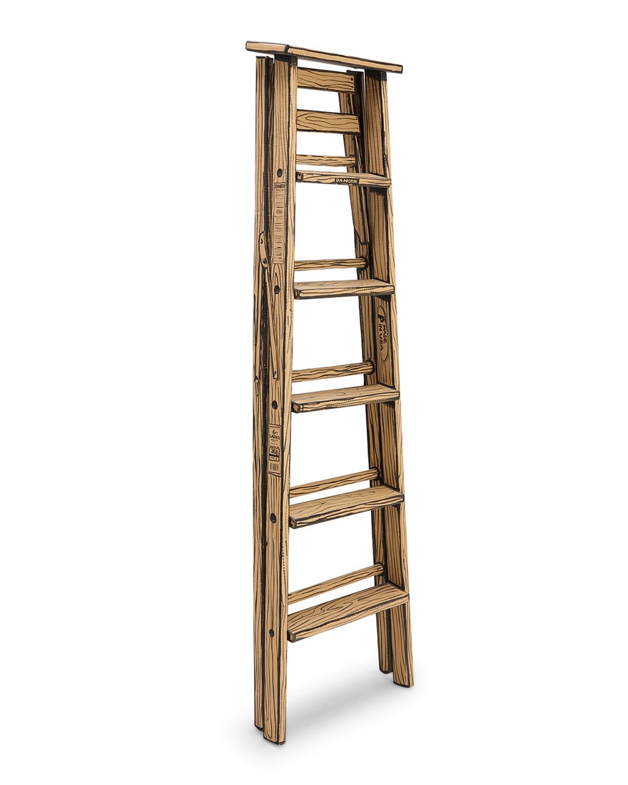 Tom Burckhardt (b. 1964), Ladder from "FULL STOP" #153, 2004-2005 (1 of 10)