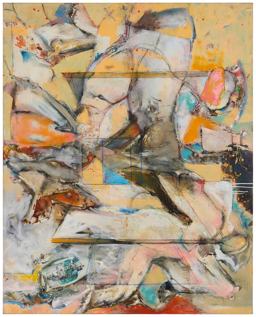 Sam "Kirson" Kirszencwajg (1936-2008), Neo-expressionist figural abstract (1 of 3)