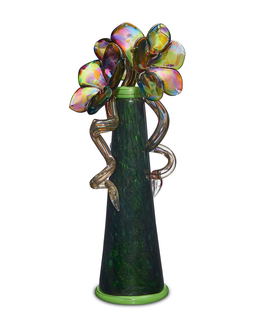 Dale Chihuly (b. 1941), An art glass 'Venetians' series floral sculpture, 2023 (1 of 8)