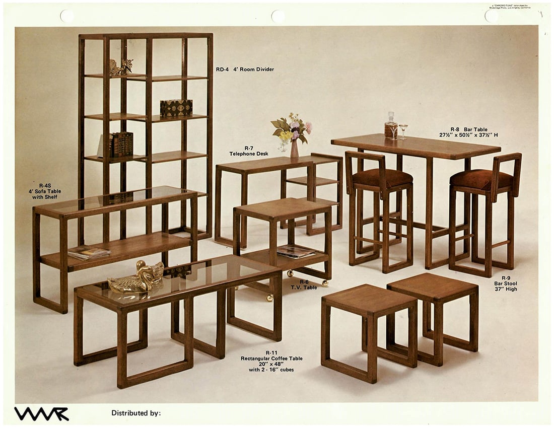 A William Richardson coffee table and two nesting tables - 15