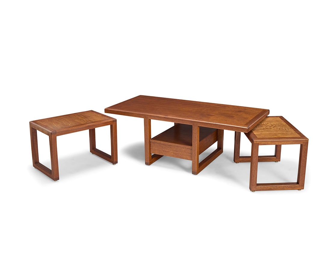 A William Richardson coffee table and two nesting tables (1 of 17)