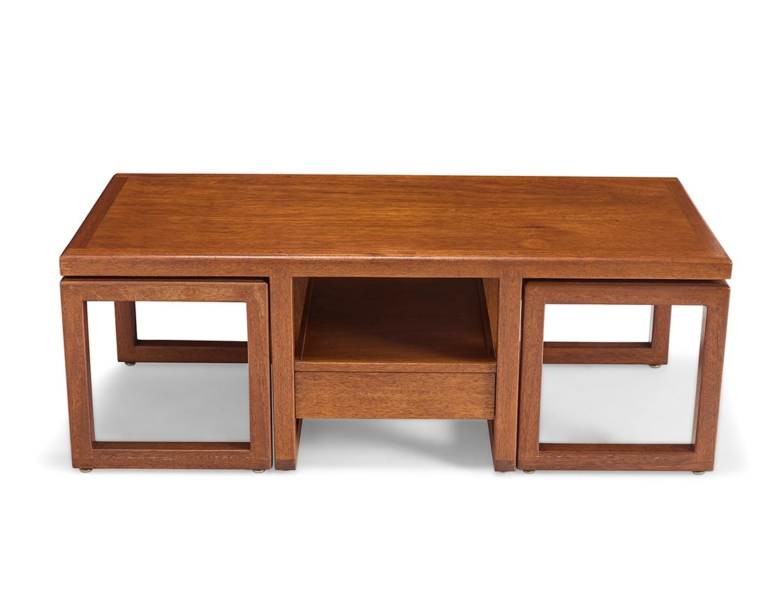 A William Richardson coffee table and two nesting tables - 3
