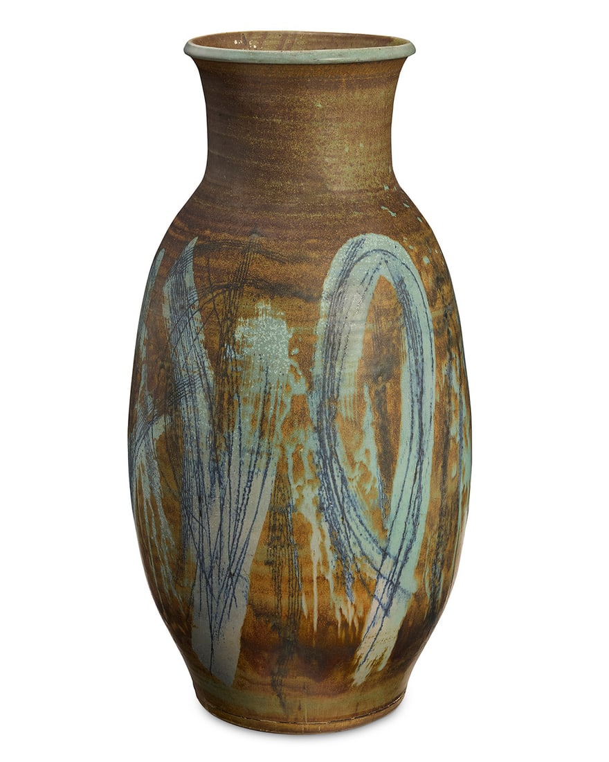 F. Carlton Ball (1911-1992), A monumental glazed pottery vase, mid-20th century (1 of 8)