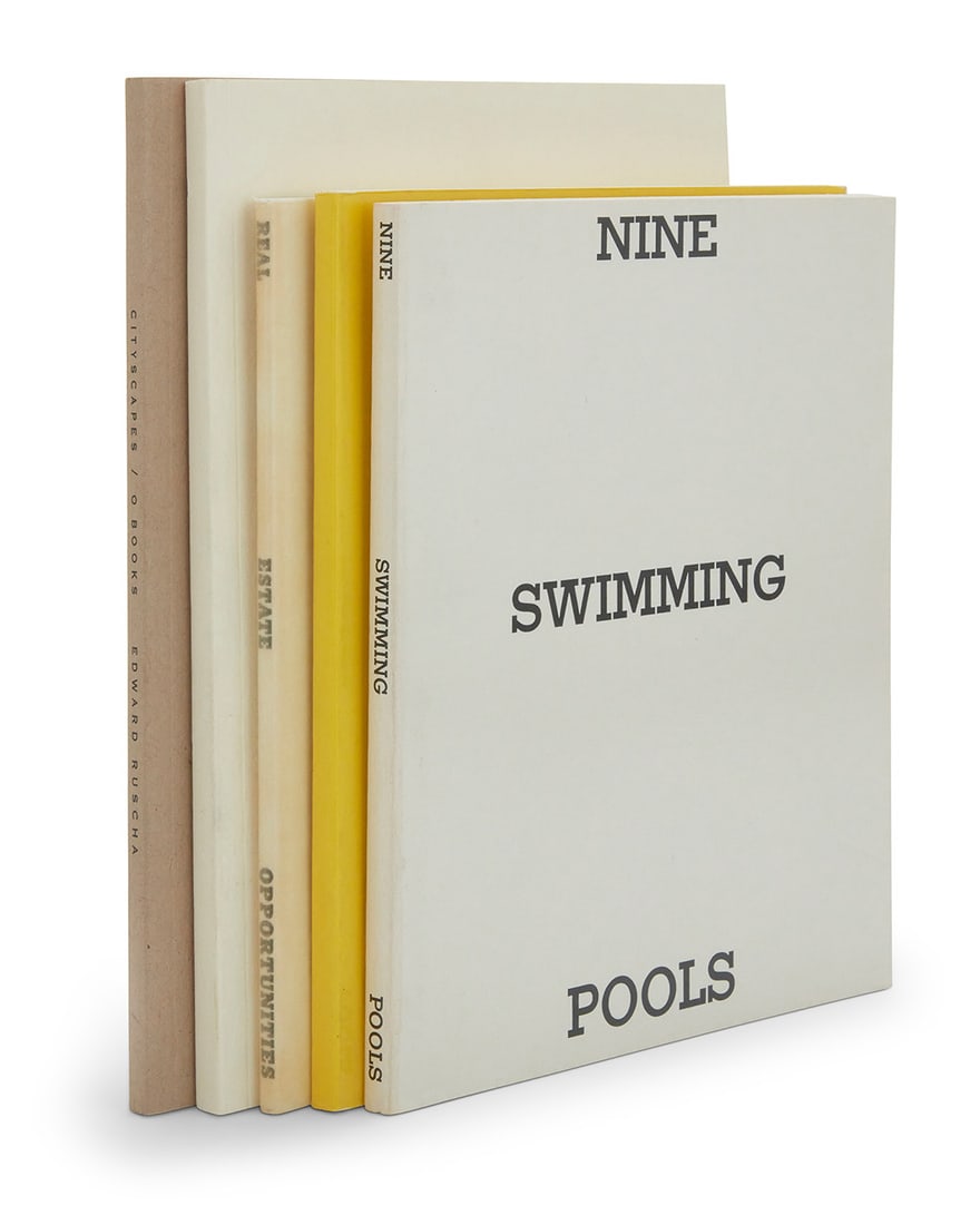 Ed Ruscha (b. 1937), Five softcover artist's books, 1970-2001: Ed Ruscha (b. 1937) Five softcover artist's books, 1970-2001 Five works: Ruscha, Edward. "Real Estate Opportunities." Los Angeles: Edward Ruscha, 1970 First Edition of 4,000 Ruscha, Edward.