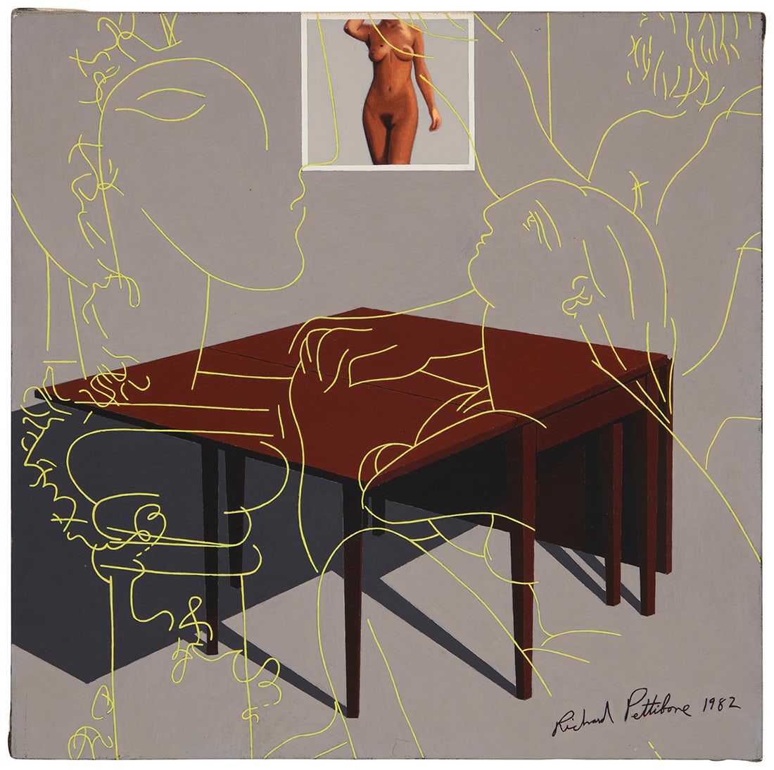 Richard Pettibone (1938-2024), "Picasso, Table and Nude," 1982 (1 of 6)
