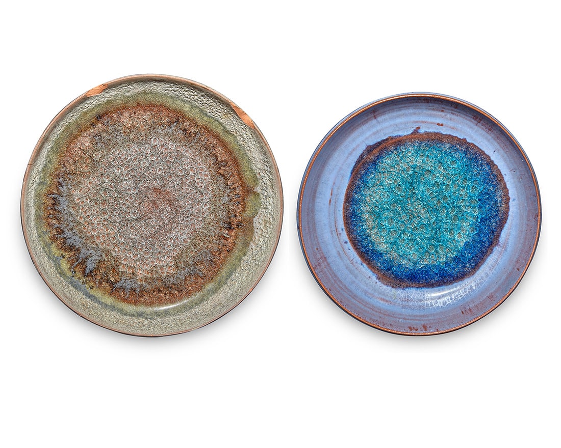 Beatrice Wood (1893-1998), Two glazed earthenware plates; mid-20th century (1 of 8)