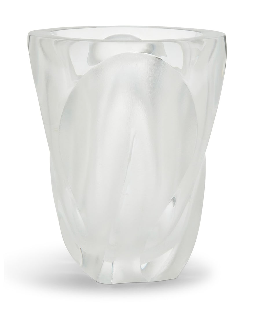 A Lalique glass 'Ingrid' vase (1 of 3)