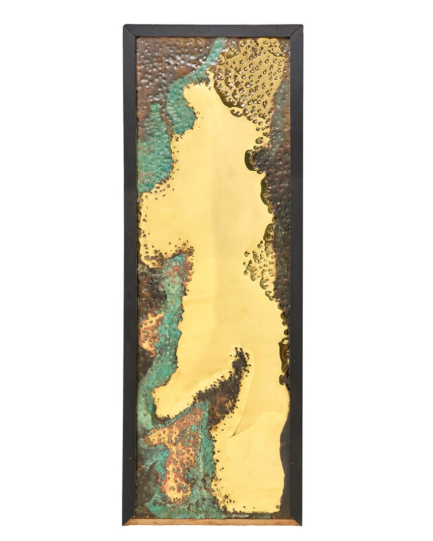 A Holisart Contemporary brass panel (1 of 5)