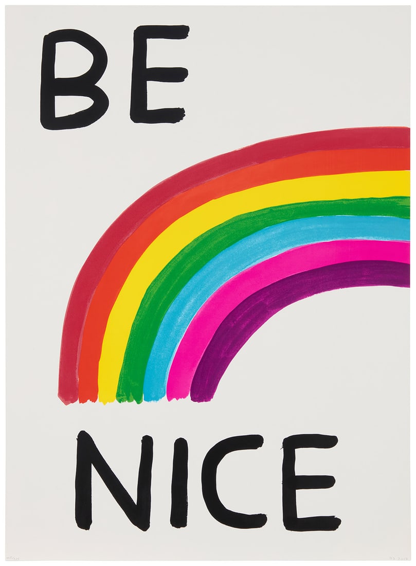 David Shrigley (b. 1968), "Be Nice," 2017 (1 of 5)