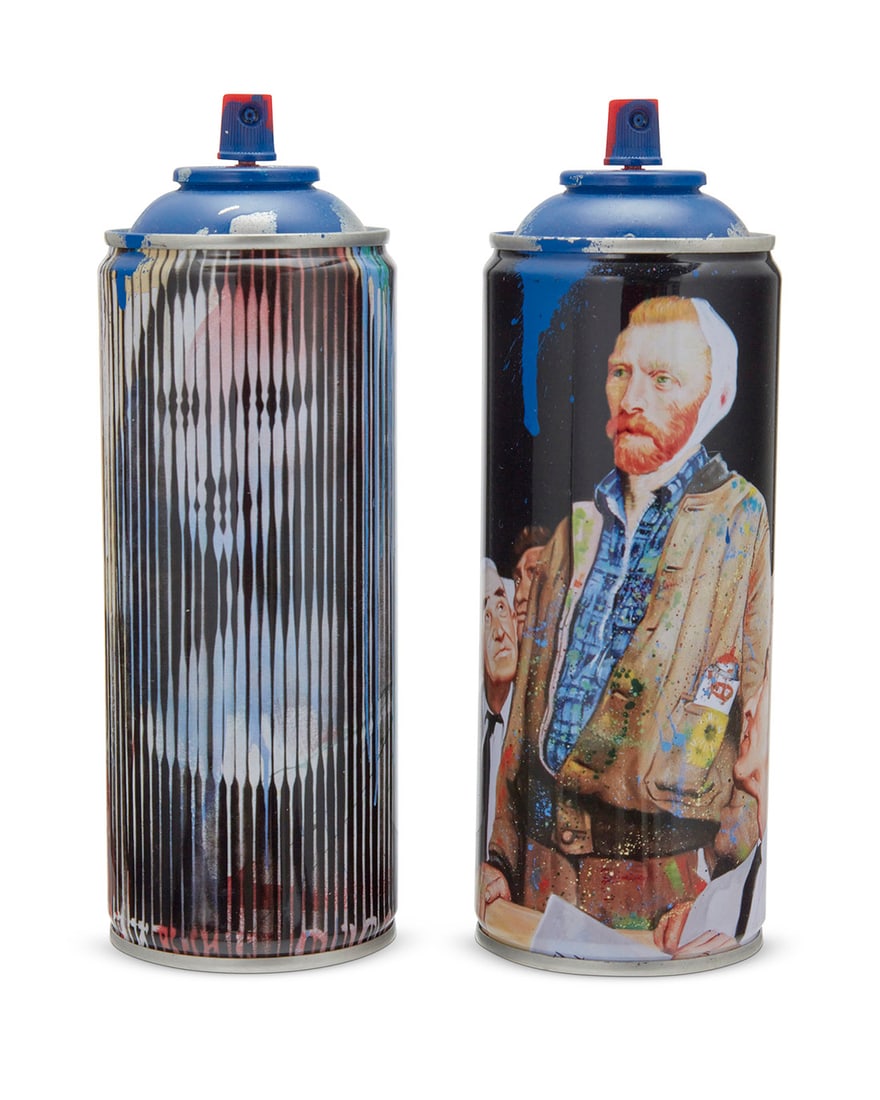 Mr. Brainwash (b. 1966), Two spray paint cans after Banksy, 2020 (1 of 9)