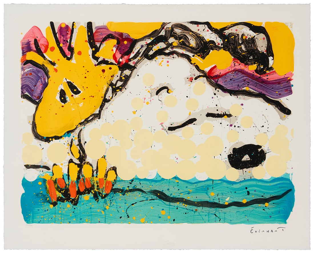 Tom Everhart (b.1952), "Bora Bora Boogie Bored": Tom Everhart (b.1952) "Bora Bora Boogie Bored" Lithograph in colors on paper Edition: 342/500 Signed and numbered in the lower margin: Everhart Image: 23" H x 31.25" W; Sheet: 28.25" H x 35.25" W 