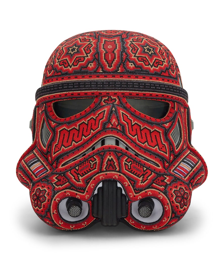 Rick (CHROMA) Wolfryd (b. 1953), "Storm Trooper Helmet," 2025: Rick (CHROMA) Wolfryd(b. 1953)"Storm Trooper Helmet," 2025Photopolymer resin and beadsEdition: APSigned, dated, titled, and inscribed to underside: Chroma aka Rick Wolfryd / [illustrated rebus]12" H x