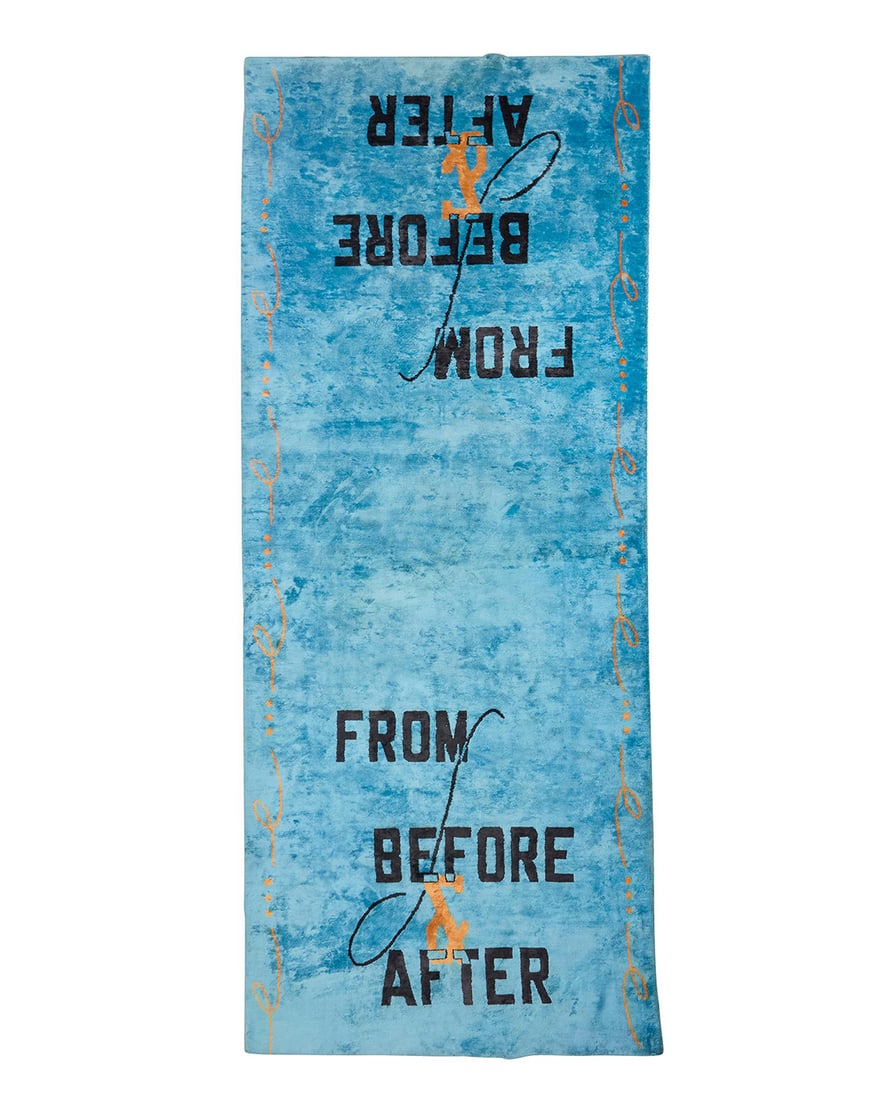 Lawrence Weiner (1942-2021), "From Before & After" rug for Henzel Studio, 2018 (1 of 5)