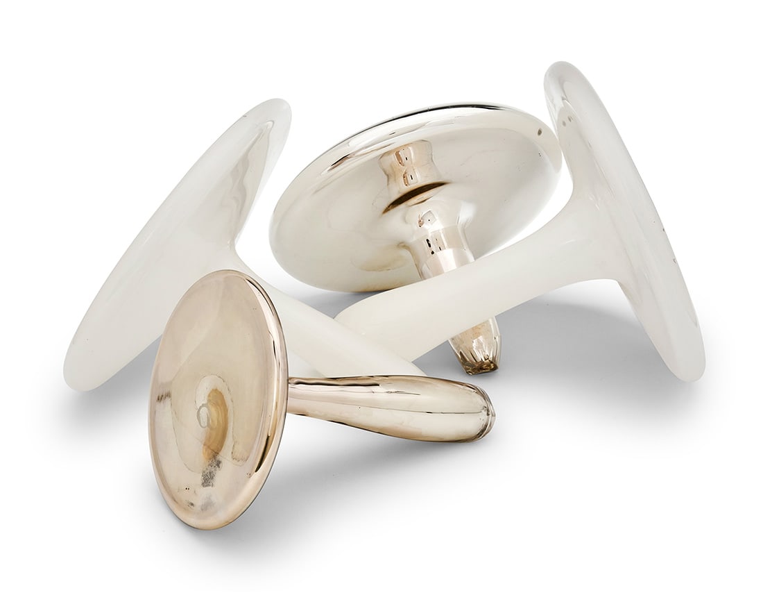 Andi Kovel (b. 1969), A set of four art glass pieces for Esque Studio, early 21st century: Andi Kovel (b. 1969) A set of four art glass pieces for Esque Studio, early 21st century Each etched: A Kovel / esque; and variously dated '03' or '07' Comprising two with frosted interior and two