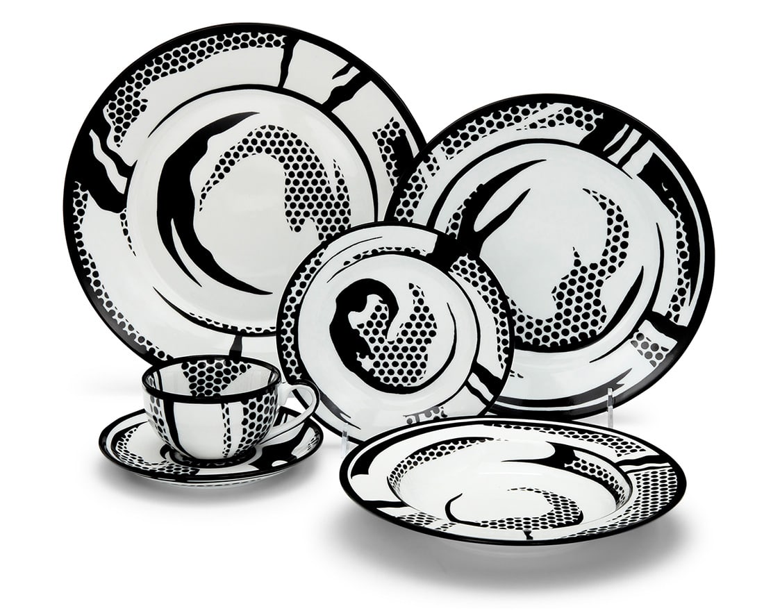 After Roy Lichtenstein (1923-1991), A dinnerware place setting by Barney's New York, 2013 (1 of 5)