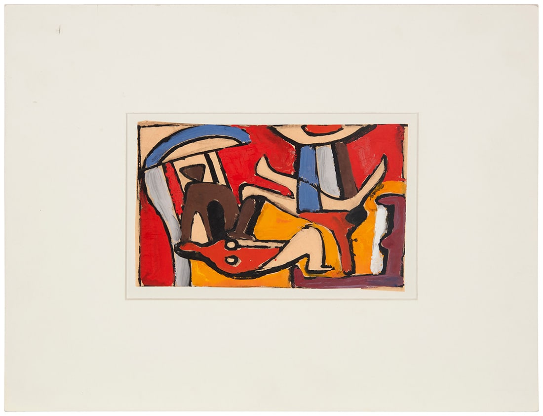 Georges Maurice Cloud (1909-1973), Abstract figural composition - 2