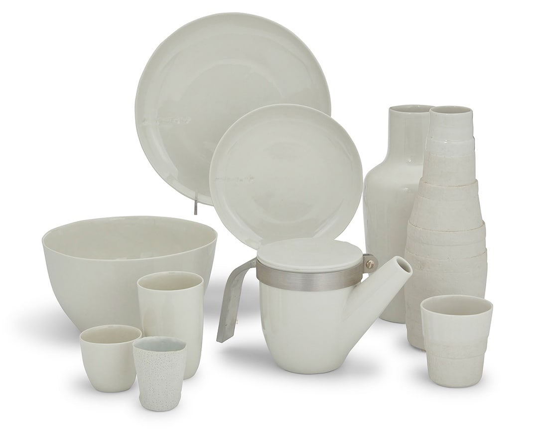 Hella Jongerius (b. 1963), A group of porcelain dinnerware for Royal Tichelaar, early 21st century (1 of 6)