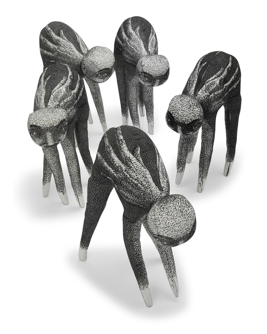 Camilla Taylor (b. 1981), Figures from the series "With Only These": Camilla Taylor(b. 1981)Figures from the series "With Only These"Relief print on fabric, steelEditions: 12, 14, 23, 30, and 38 of 40Each signed and variously numbered: C. TaylorEach: 14" H x 10" W x 5"